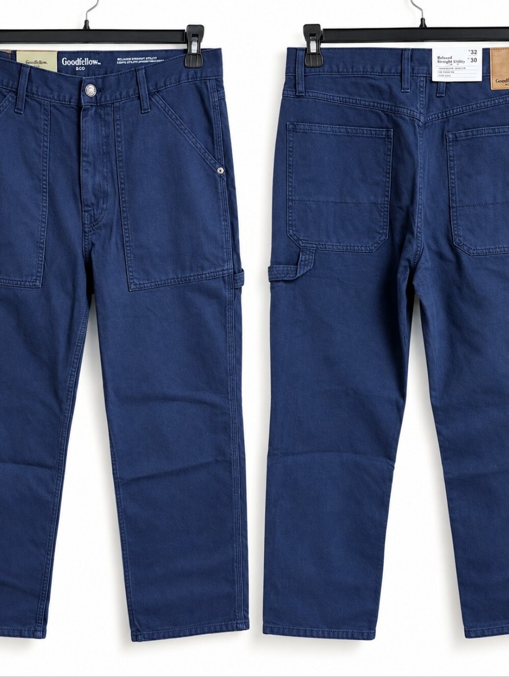 Goodfellow & Co Relaxed Straight Utility Pants 32x30 32x34 Navy Gorpcore
